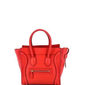 Celine Luggage Bag Grainy Leather Micro #227480C12B